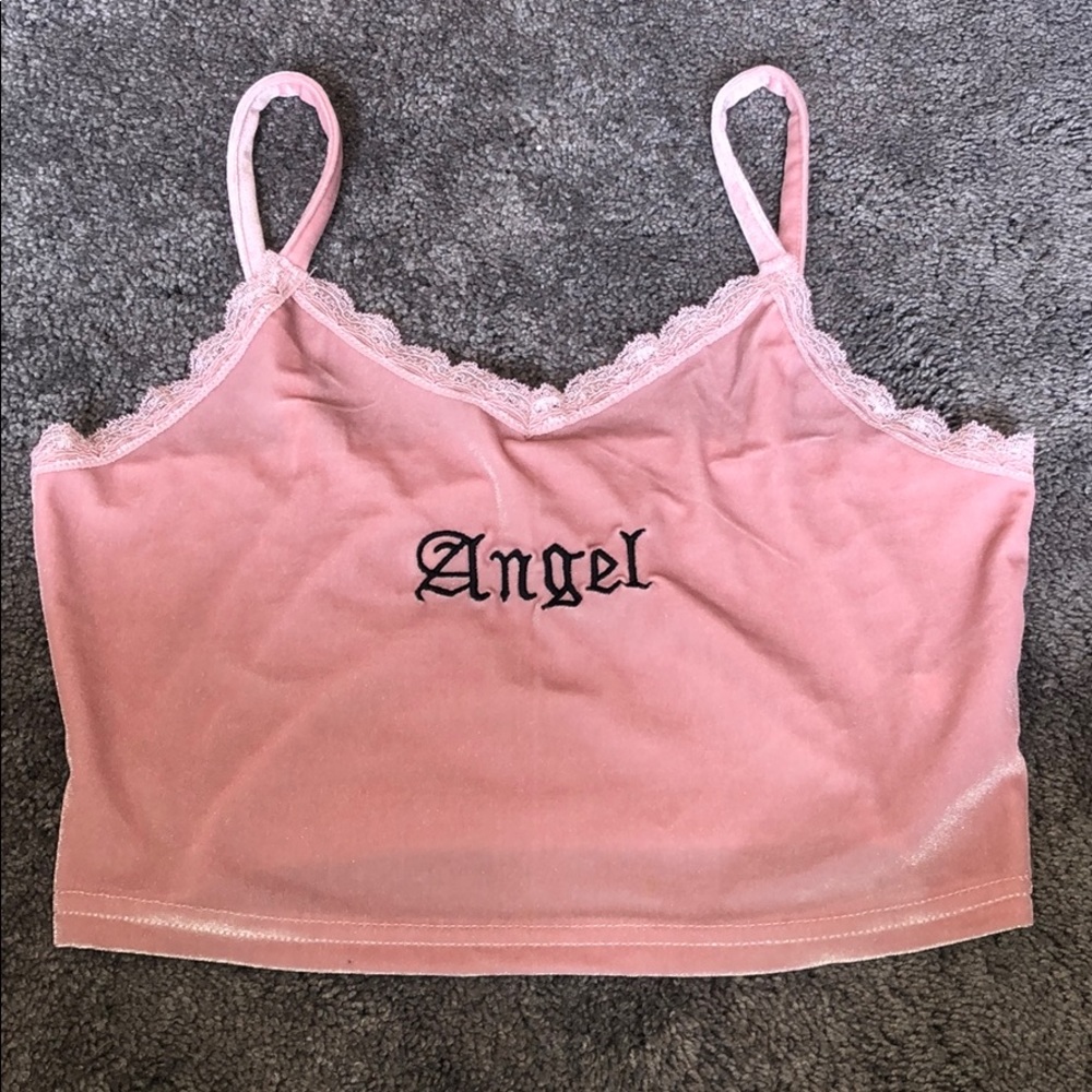 Pink crop top
